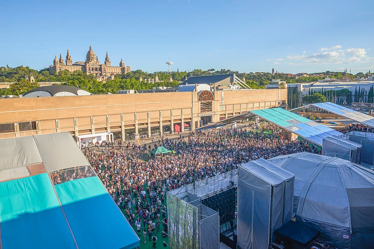 Crowd at Sónar by Day in Barcelona