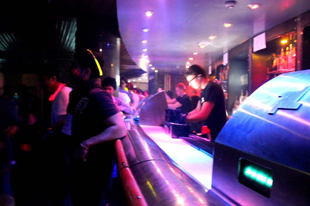 Inside Fabric nightclub, London