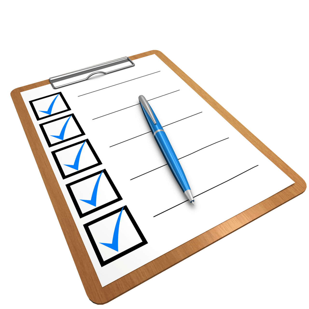 A completed checklist with every item ticked off, representing a verification pass before publication